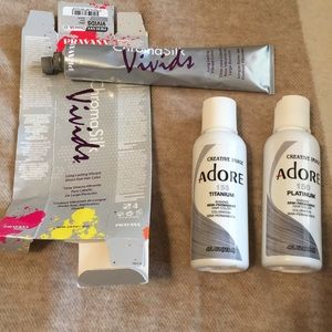 ChromaSilk Vivids Silver and Adore semi-perm color